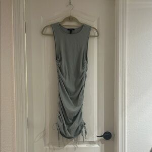 Blue Ruched Body Hugging Tank Dress SZ Medium